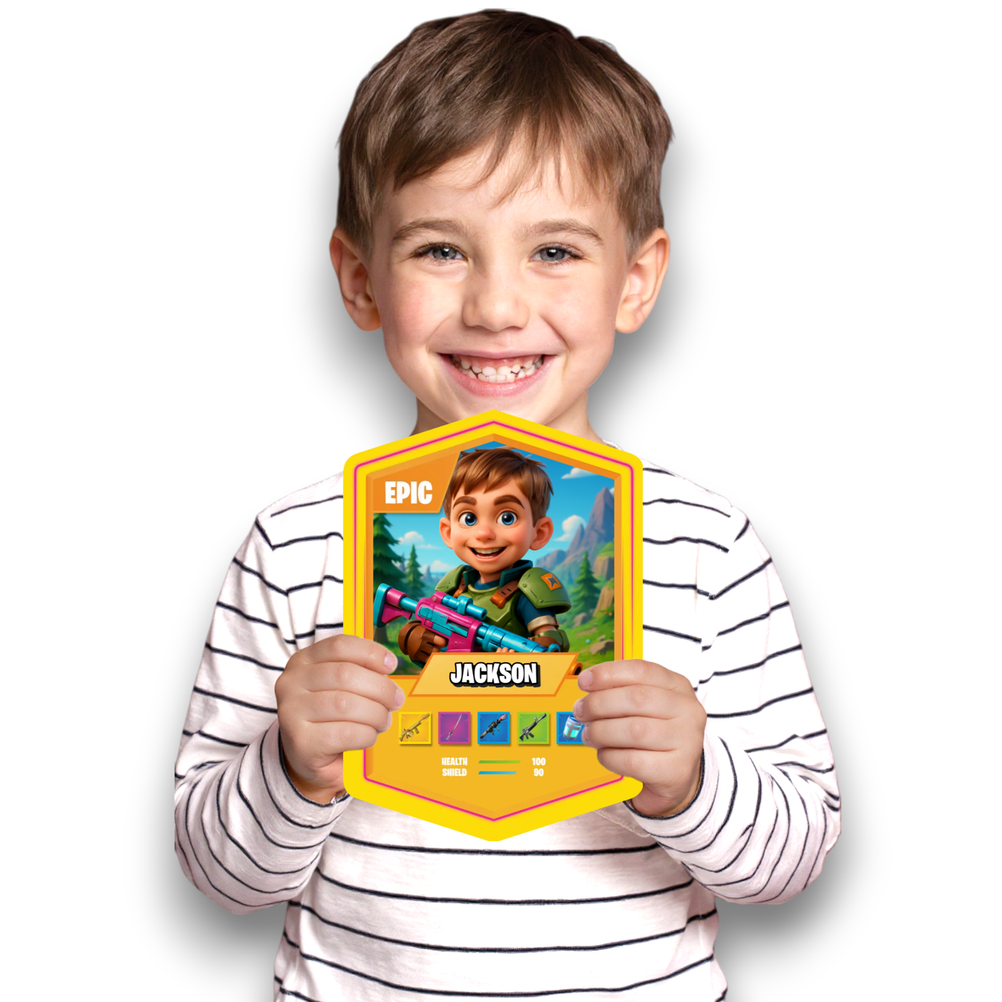 Battle Royale Card AI Yellow