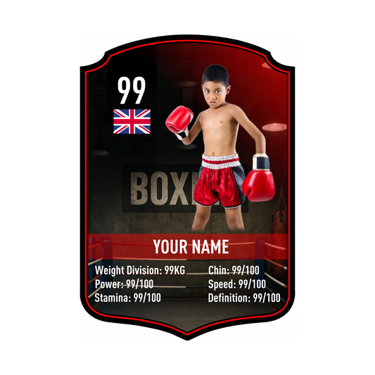 Boxing Card Design 3