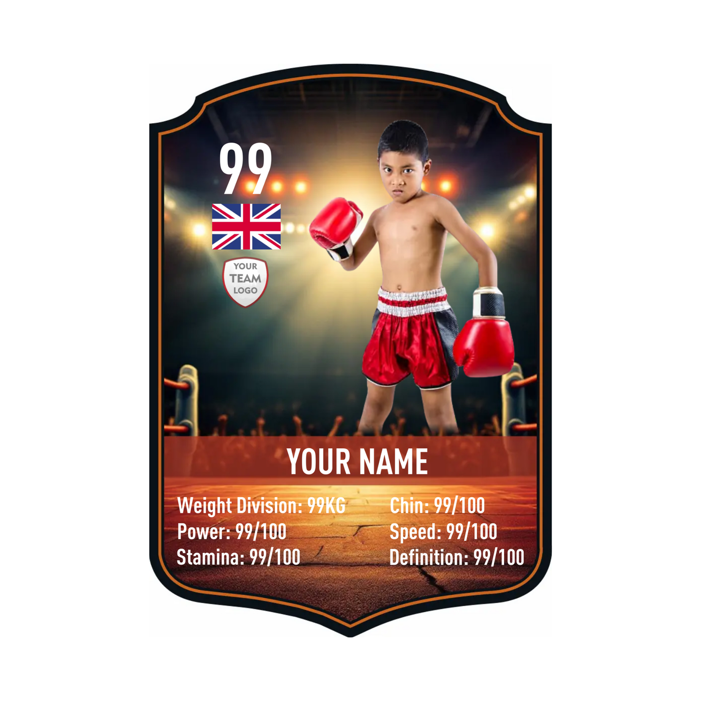 Boxing Card Design 4