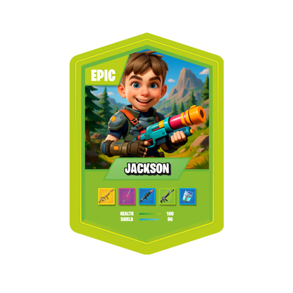 Battle Royale Card AI Lime Green