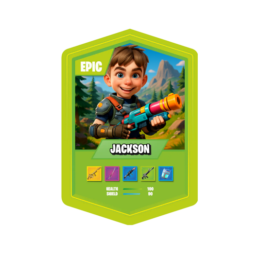 Battle Royale Card AI Lime Green