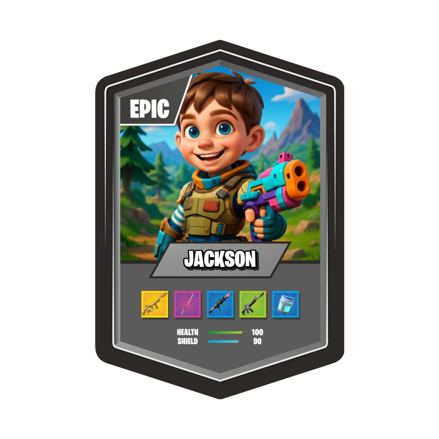 Battle Royale Card AI Black