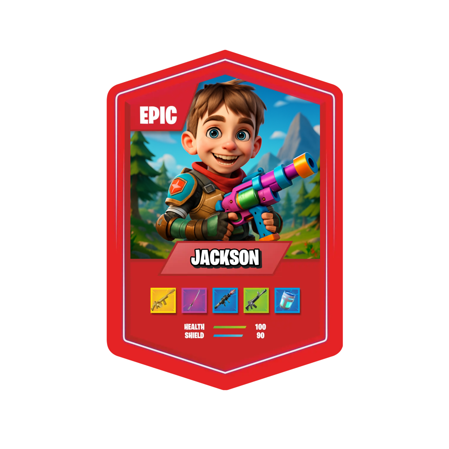 Battle Royale Card AI Red