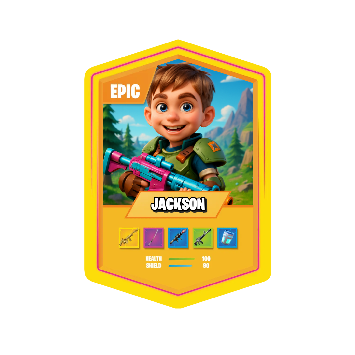 Battle Royale Card AI Yellow