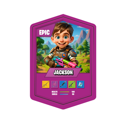 Battle Royale Card AI Purple