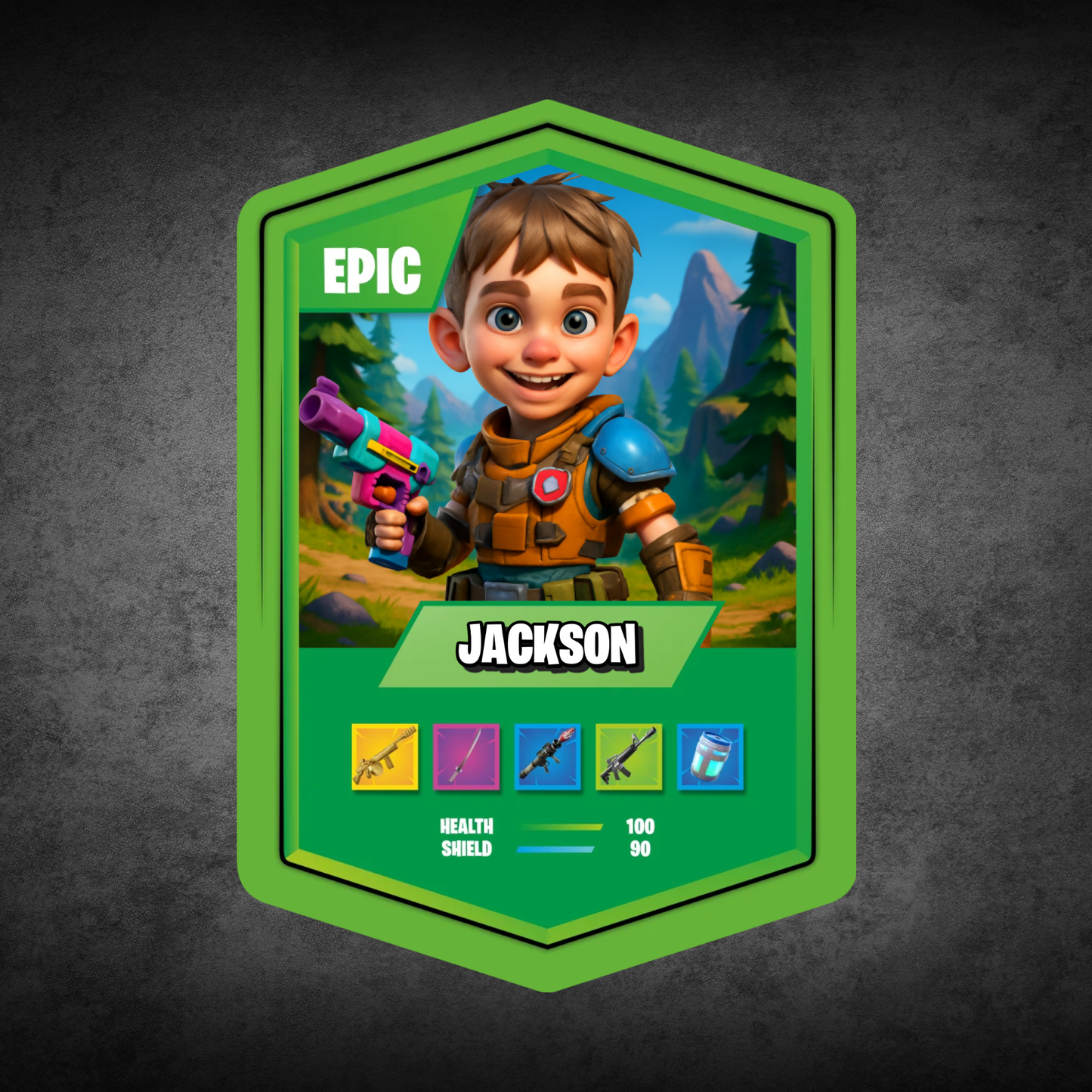 Battle Royale Card AI Green