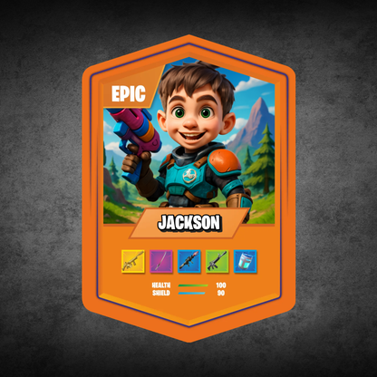 Battle Royale Card AI Orange