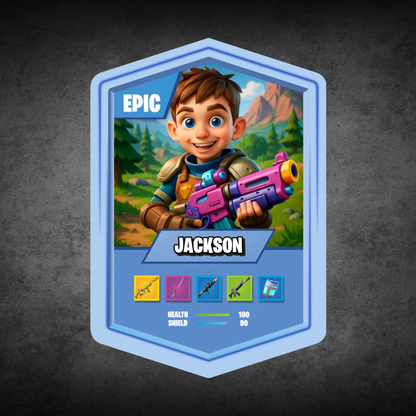 Battle Royale Card AI Light Blue