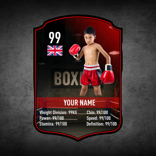 Boxing Card Design 3