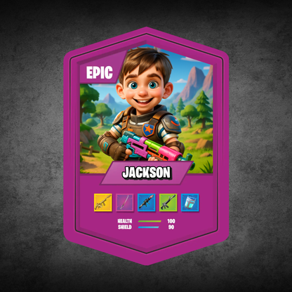 Battle Royale Card AI Purple