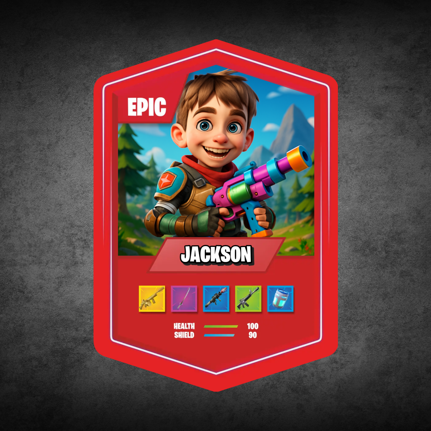 Battle Royale Card AI Red