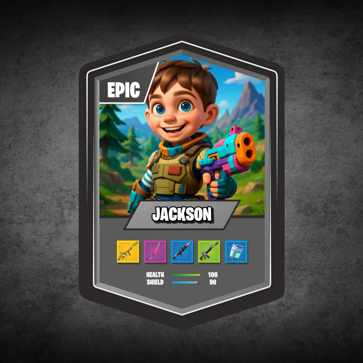 Battle Royale Card AI Black