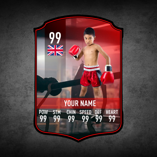 Boxing Card Design 1