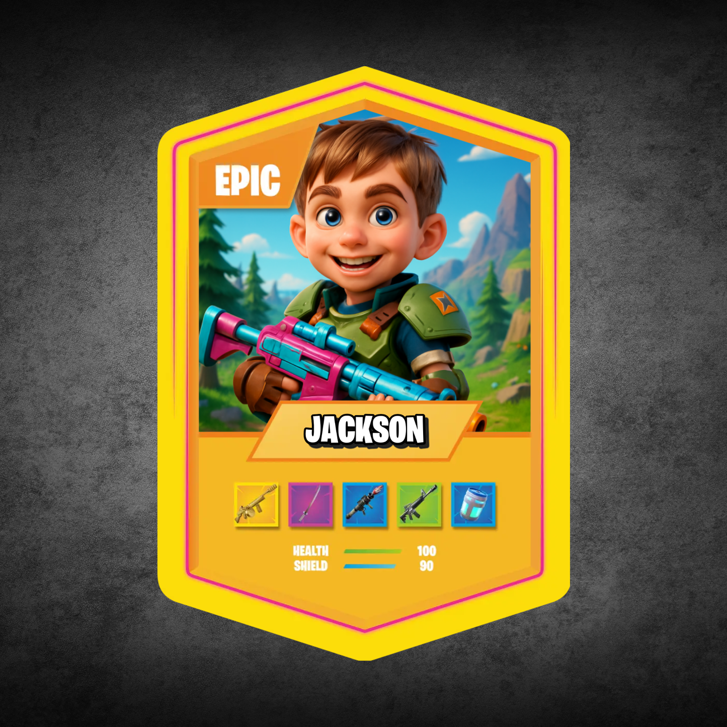 Battle Royale Card AI Yellow