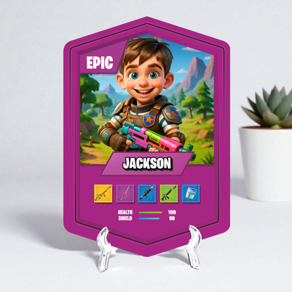 Battle Royale Card AI Purple