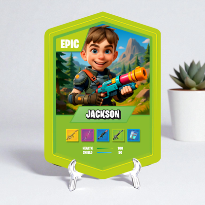 Battle Royale Card AI Lime Green