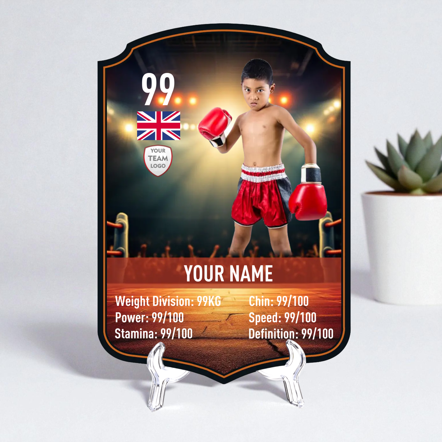 Boxing Card Design 4
