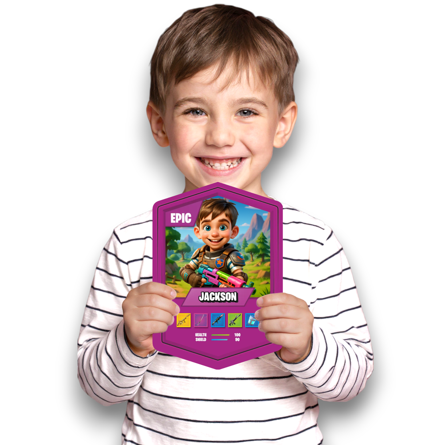 Battle Royale Card AI Purple