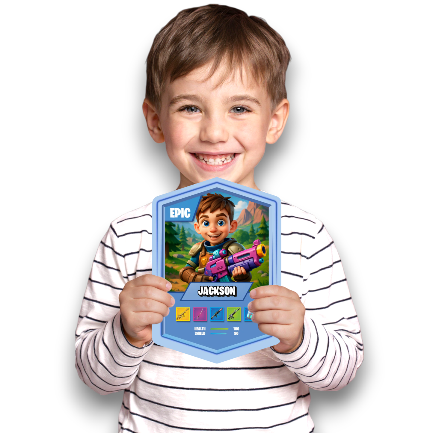 Battle Royale Card AI Light Blue