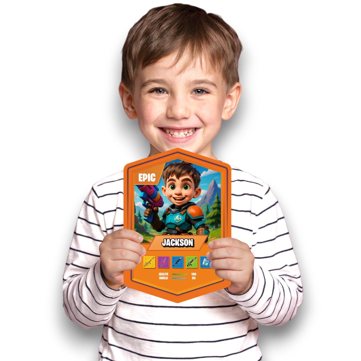 Battle Royale Card AI Orange