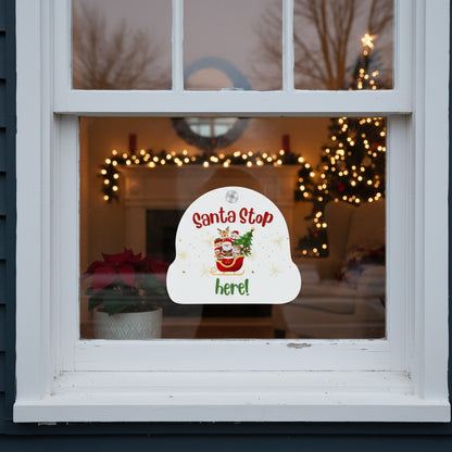 Santa Stop Here Sign