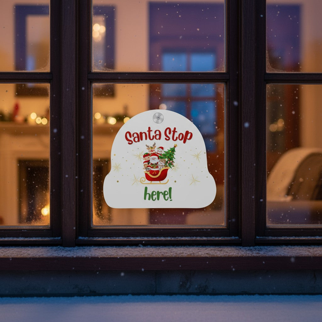 Santa Stop Here Sign